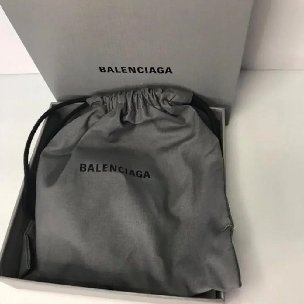 New Authentic Balenciaga BB Logo Buckle Croc Embossed Leather Skinny Belt - Picture 7 of 14
